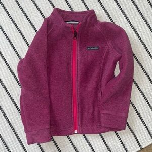 Toddler Columbia zip up🤍